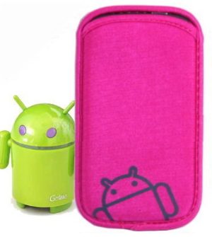 Pink Case Phone Sleeve Pouch Jacket for Android Mobile Phones
