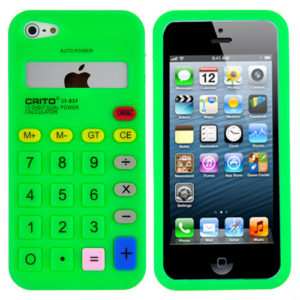 iPhone5 θήκη σιλικόνης Κομπιουτεράκι Πράσινη OEM