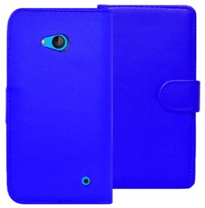 Microsoft Lumia 550 - Δερμάτινη Θήκη Πορτοφόλι Μπλέ (OEM)