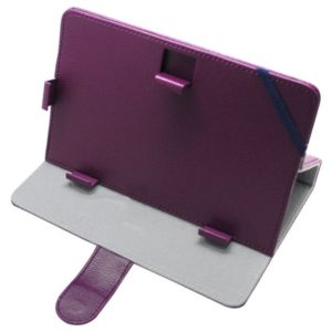 Folding Leather Case Cover for 7 Android Tablet Purple (OEM)