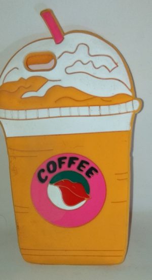 Θήκη Case Apple Iphone 4/4S/5 3d Coffe cup Light Orange (OEM)