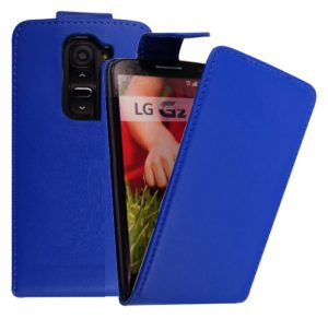 LG G2 Mini (D620) - Δερμάτινη Θήκη Flip Μπλέ (ΟΕΜ)