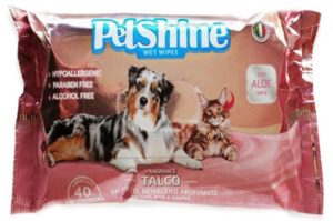Μαντηλάκια καθαρισμού PetShine - Talco, 40 τεμάχια