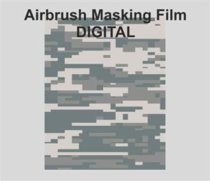 Airbrush Masking Film Digital Camouflage (Low Tack 1A4)