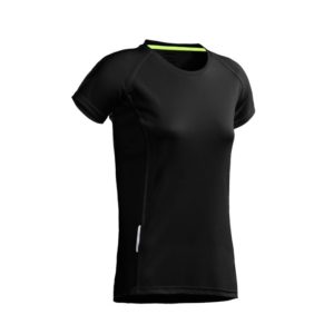 Santino Running T-shirt Ladies Black San-BL-L