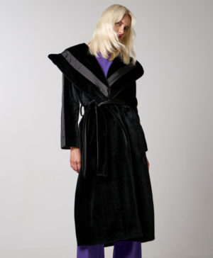 Access Fashion Μαύρο παλτο (34-9004)