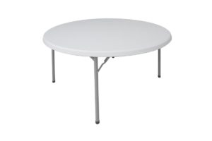 Τραπέζι μονοκόμματο catering-συνεδρίου Comfort pakoworld λευκό στρόγγυλο Φ152x74εκ