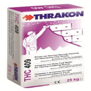 THRAKON THC 409 Λευκό Κόλλα - Σοβάς Τσιμεντοειδούς βάσης + ΔΩΡΟ ΓΑΝΤΙΑ ΕΡΓΑΣΙΑΣ NITRO (ΕΩΣ 6 ΑΤΟΚΕΣ ή 60 ΔΟΣΕΙΣ