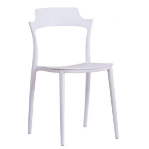 Ankor Άσπρη Καρέκλα Πλαστική + Δώρο Γάντια Εργασίας(Εως 6 Άτοκες ή 60 Δόσεις)