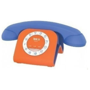 CORDED PHONE RETRO STYLE WITH JACK SUITABLE FOR SMARTPHONE TELCO GCE 3100 BLUE/ORANGE (ΕΩΣ 6 ΑΤΟΚΕΣ ή 60 ΔΟΣΕΙΣ)