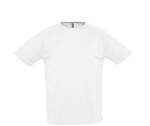 Sol s Sporty 11939 Unisex t-shirt Polyester Δίχτυ 140 γρ. 100% πολυέστερ WHITE-102