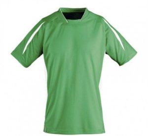 MARACANA 2 KIDS SSL 01639 Παιδική κοντομάνικη μπλούζα 100% Interlock πολυέστερ BRIGHT GREEN/WHITE-933
