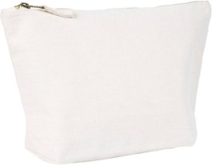UBAG Loren τσάντα Πουγκί με φερμουάρ 100% βουρτσισμένο βαμβάκι 400grs 32 x 22 + 11εκ. NATURAL