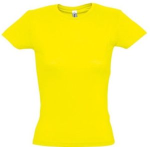 Sol s Miss 11386 Γυναικείο t-shirt Jersey 150 100% βαμβάκι 24 χρώματα LEMON-302