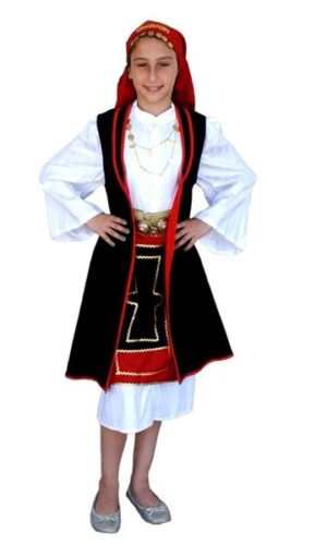 Παραδοσιακή Φορεσιά ΣΑΡΑΚΑΤΣΑΝΑ 2-12 Ετών MARK626 2 Σειρές Κολιέ Με Πόρπη