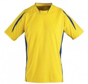 MARACANA 2 KIDS SSL 01639 Παιδική κοντομάνικη μπλούζα 100% Interlock πολυέστερ LEMON/ROYAL-943