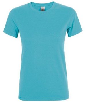 Sol s Regent Women 01825 Γυναικείο t-shirt 100% Ringspun βαμβάκι σεμί-πενιέ ATOLL BLUE-225