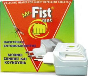 Mr Fist ηλεκτρικός εντομοαπωθητής για κουνούπια σκνίπες για ταμπλέτες & υγρό