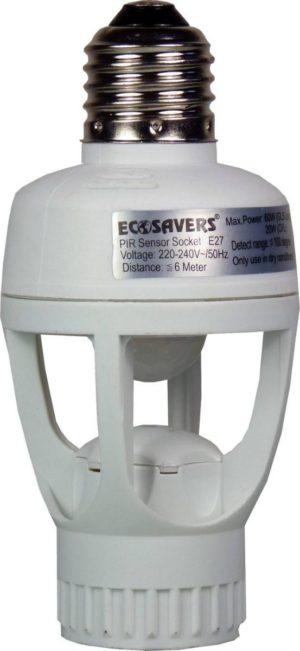 Αυτόματη βάση λάμπας με φωτοκύτταρο Ε27 Ecosavers Pir Sensor Lamp Base
