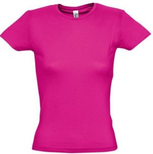 Sol s Miss 11386 Γυναικείο t-shirt Jersey 150 100% βαμβάκι 24 χρώματα FUCHSIA-140