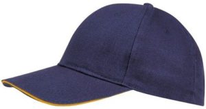 Sol s Buffalo 88100 Εξάφυλλο καπέλο τζόκεϊ 100% χοντρό βαμβάκι χνουδιασμένο 260gr FRENCH NAVY/NEON ORANGE - 535