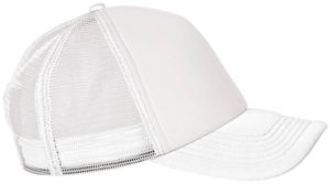 Blind 00839 Καπέλο με δίχτυ τύπου trucker 100% πολυέστερ με σφουγγάρι στο γείσο και στο μέτωπο WHITE