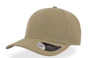 ATLANTIS BEAT Εξάφυλλο καπέλο τζόκεϊ 100% Πολυέστερ, 400g/m KHAKI