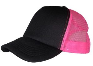 Atlantis Rapper 847 Πεντάφυλλο Καπέλο Trucker Τζόκεϊ 100% πολυέστερ Black / Pink