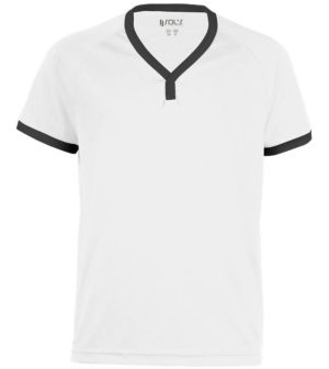 Sol s Atletico Kids 01176 Παιδική μπλούζα 100% Interlock πολυέστερ 140g WHITE/BLACK-906