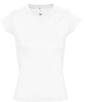 Sol s Moon 11388 Γυναικείο t-shirt Jersey 150 γρ. - 100% βαμβάκι Ringspun σεμί-πενιέ WHITE-102