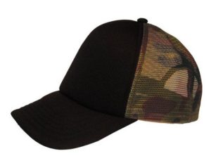 Atlantis Mesh Camo καπέλο, Καπέλο τζόκεϋ με δίχτυ camouflage, 100% πολυεστερικό BLACK / ARMY CAMO