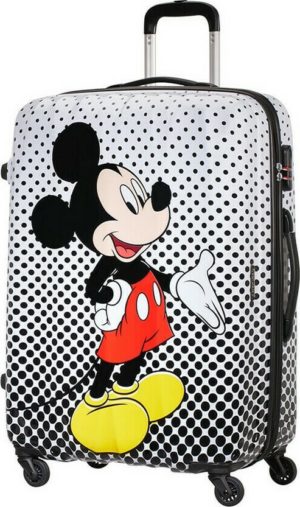 American Tourister 64480-7483 Disney Legends Polka Dot Mickey, Σκληρή, Μεγάλη, Μαύρο/Λευκό