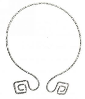 Kostibas 1012-622A, Κολιέ, Αρχαιοελληνικό, Μεταλλικό, Ασημί