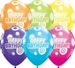 Μπαλόνια 11 Birthday Dots & Glitz /25 τεμ 036987