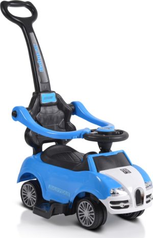 Περπατούρα Αυτοκινητάκι με λαβή γονέα Rider 308 2 in 1 Blue Moni 3800146230845
