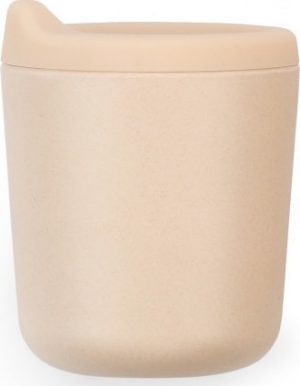 Ποτήρι Με Καπάκι Σιλικόνης Bamboo απαλό ροζ Ekobo ΕΚΒ72668