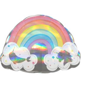 Μπαλόνι Φοιλ Σχήμα Holographic Magical Rainbow Ουράνιο Τόξο A3974801