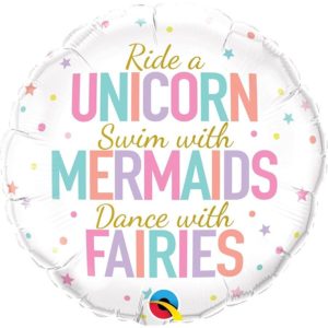 Μπαλόνι Φοιλ 18 Unicorn/Mermaids/Fairies 45εκ 097402
