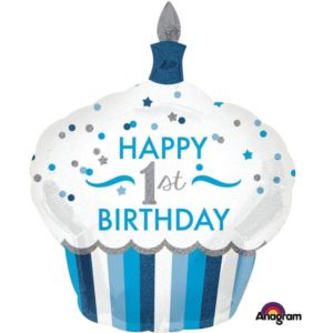 Μπαλόνι Φοιλ Σχήμα 1st Birthday Cupcake Boy A3452301