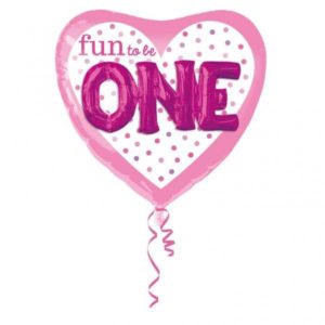 Μπαλόνι Φοιλ Καρδιά 36 Fun to be One Girl Multi Balloon 3D A3254601