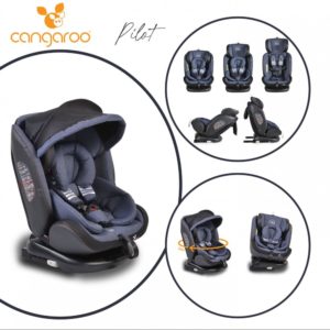 Παιδικό κάθισμα αυτοκινήτου Περιστρεφόμενο 0-36kg Isofix Pilot Denim Cangaroo 3801005150021