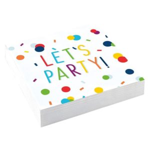 Χαρτοπετσέτες γλυκού Confetti Let s Party 20τεμ M9906347