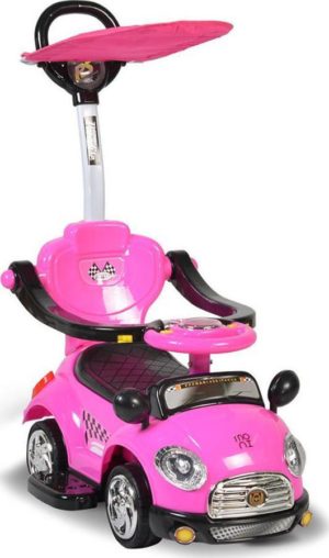 Περπατούρα Αυτοκινητάκι Με λαβή Γονέα Ride On Paradise Pink K401-3 Moni 3800146230289