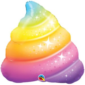 Μπαλόνι Φοιλ Σχήμα 30 Rainbow Poop 76 εκ 097534