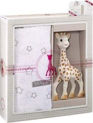 Σόφι καμηλοπάρδαλη Σετ δώρου με μουσελίνα Sophiesticated Sophie La Girafe S000004