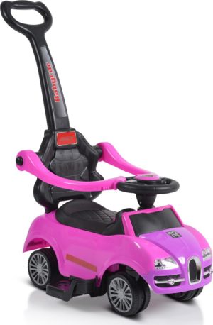 Περπατούρα Αυτοκινητάκι Με λαβή Γονέα Rider 308 2 in 1 Pink Moni 3800146230869