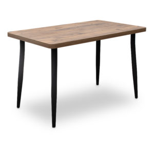 Τραπέζι Levico Megapap Mdf - μεταλλικό χρώμα ακακίας 120x70x75εκ. 1τεμ