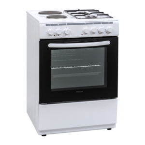 Finlux FXC 622M Κουζίνα 65lt με Εστίες Υγραερίου & Ρεύματος Π60εκ. Λευκή