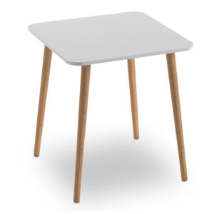 Τραπέζι Kare Megapap από μελαμίνη χρώμα λευκό 70x70x72εκ. 1τεμ