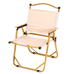 Καρέκλα Παραλίας ArteLibre GILI MENO Μπεζ/Χρυσό Μέταλλο/Ύφασμα 30x44x63cm 1τεμ